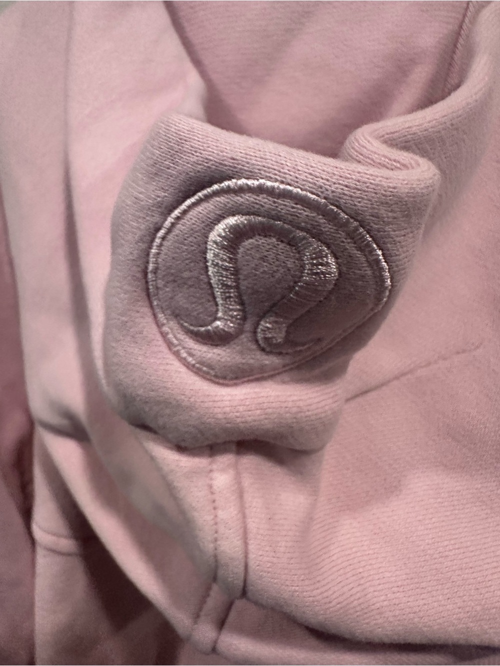 lululemon athletica Cropped Half-Zip Hoodie in Light Pink - Picture 4 of 4